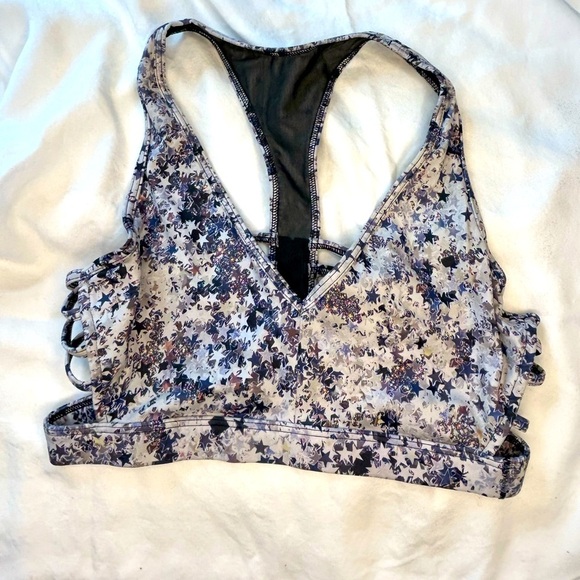 D04.3 Victoria’s Secret Colorful Star Racerback Cutout Bra - Picture 1 of 4